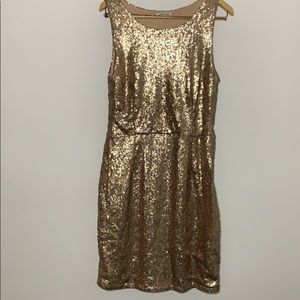 Charlotte Russe, Size XL, Gold Shimmery Dress